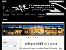 Tablet Screenshot of kbmotor.dk